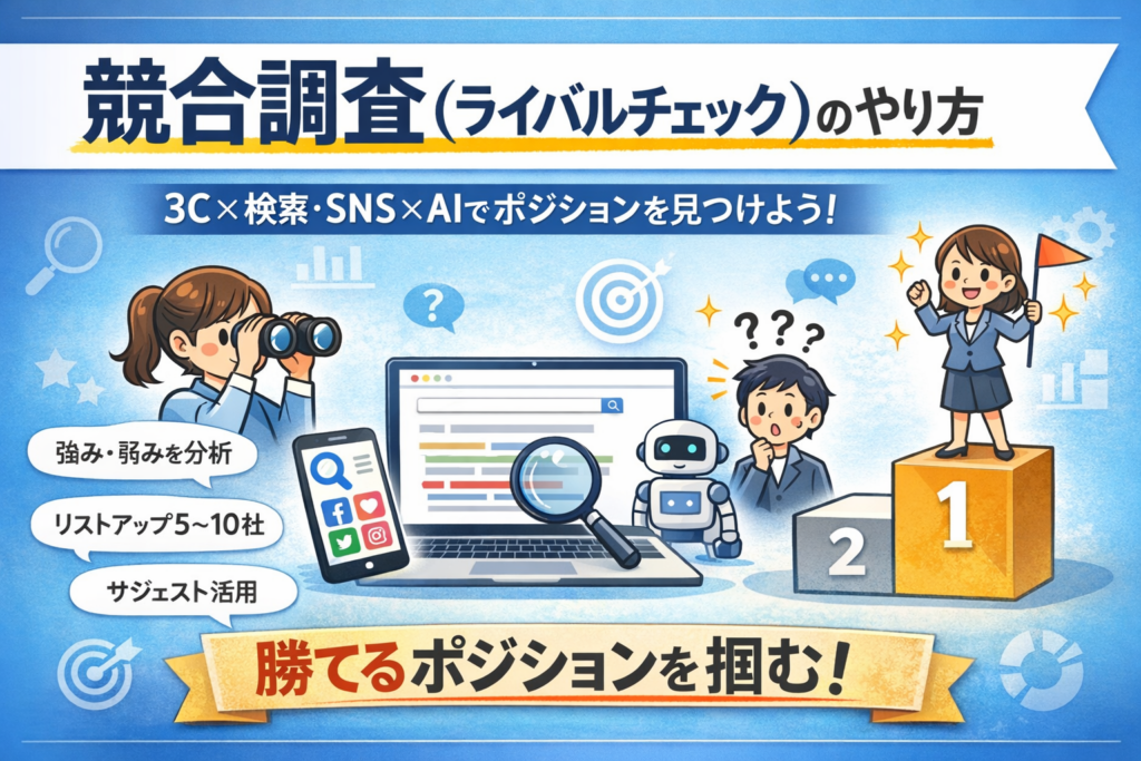 競合調査(ライバルチェック)やり方